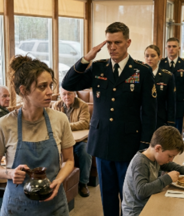 She Quietly Fed a Hungry Boy—Then a Military Convoy Arrived and Changed Everything