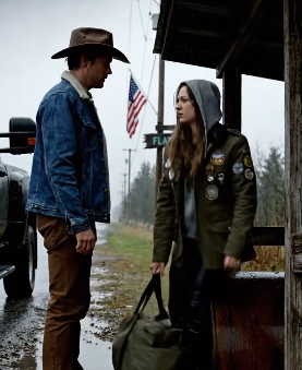 Single Dad Saw a Service Member at the Bus Stop in the Storm—So He Pulled Over and Offered a Warm Ride.