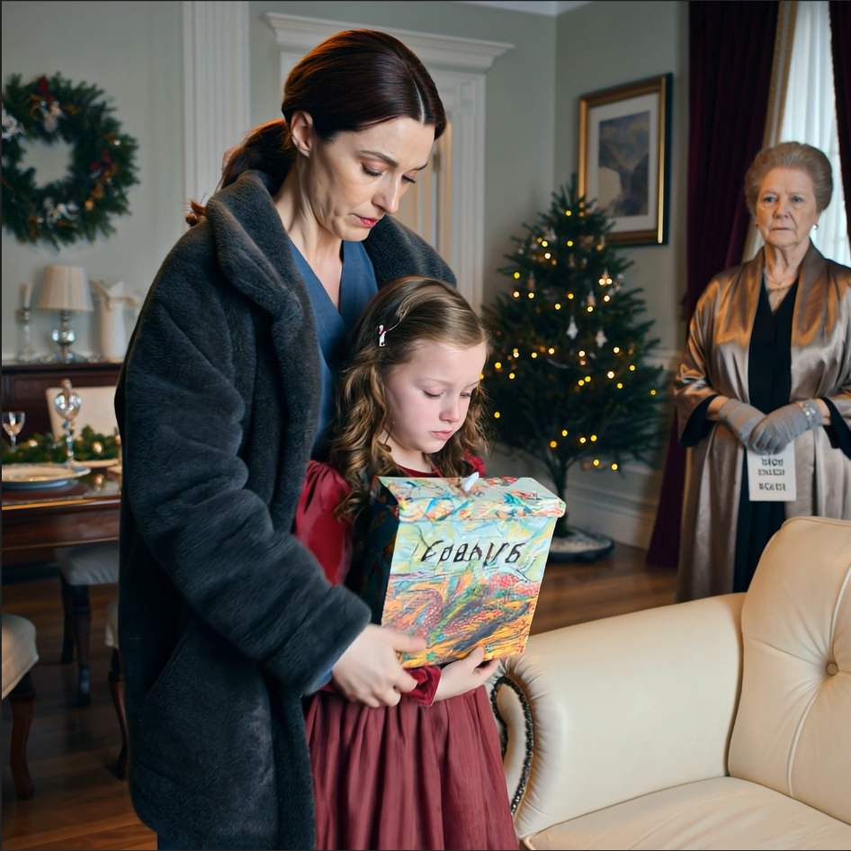 Last Christmas Eve, while I was trying to keep a man alive under fluorescent lights at Inova Fairfax, my ten-year-old daughter was standing in the corner of my in-laws’ dining room in a red velvet dress with a cardboard sign hanging from her neck. By the time I got there after midnight, the ham was gone, the dishes were clean, and the only thing left in that house was my child on a loveseat with swollen eyes and two words written across her chest in thick black marker.