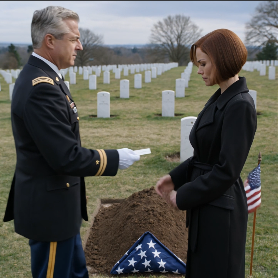 My father died like he lived: quiet, careful, and impossible to read. Then at Arlington, with the dirt still fresh on his grave, a four-star general walked straight up to me, pressed a white card into my hand, and said, “Fly to Geneva. Give them your father’s name. They’ll understand.”