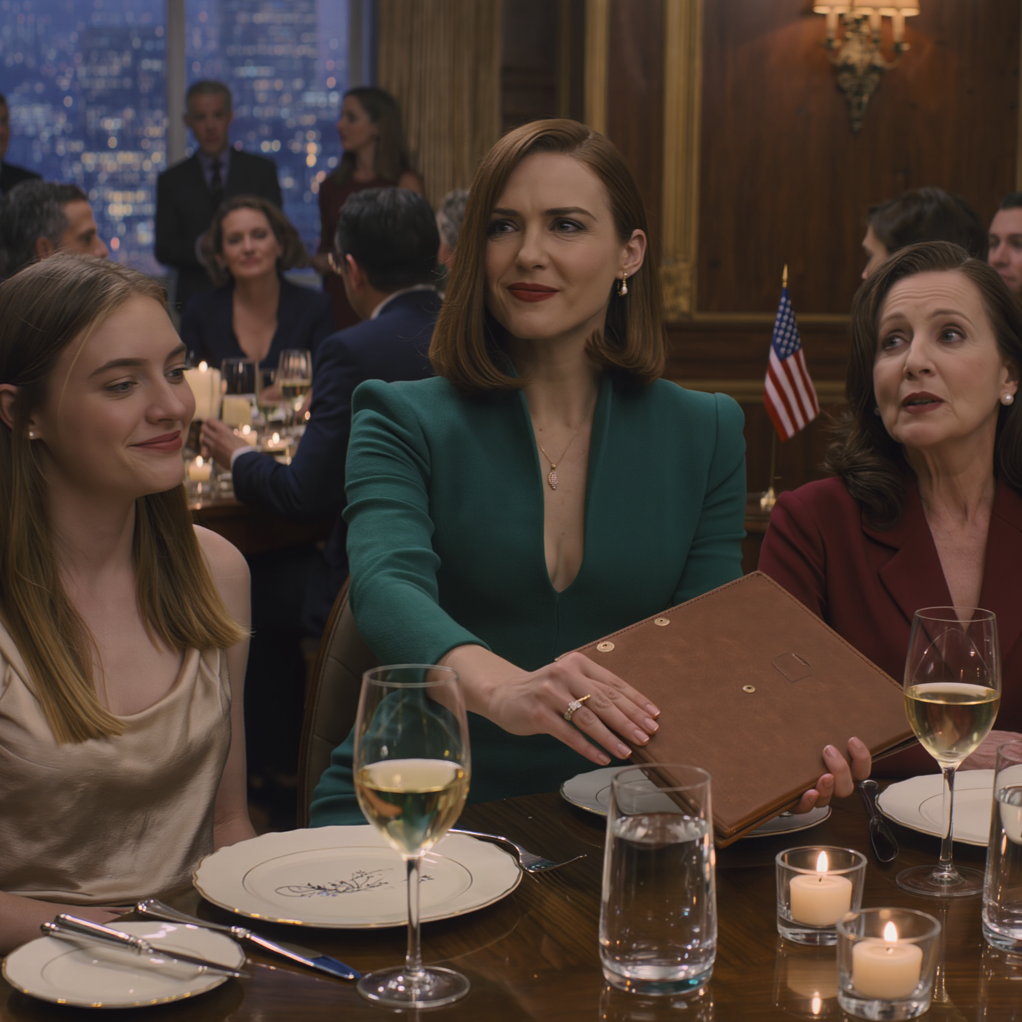 They pushed the $3,450 total toward me at my sister’s birthday… My mom raised her glass: “She’s the daughter I’m proud of.” Then the waiter placed the slip showing $3,450 right in front of me, like it was the most natural thing in the world. My sister just smirked while everyone waited. I stood up—and slid it back…