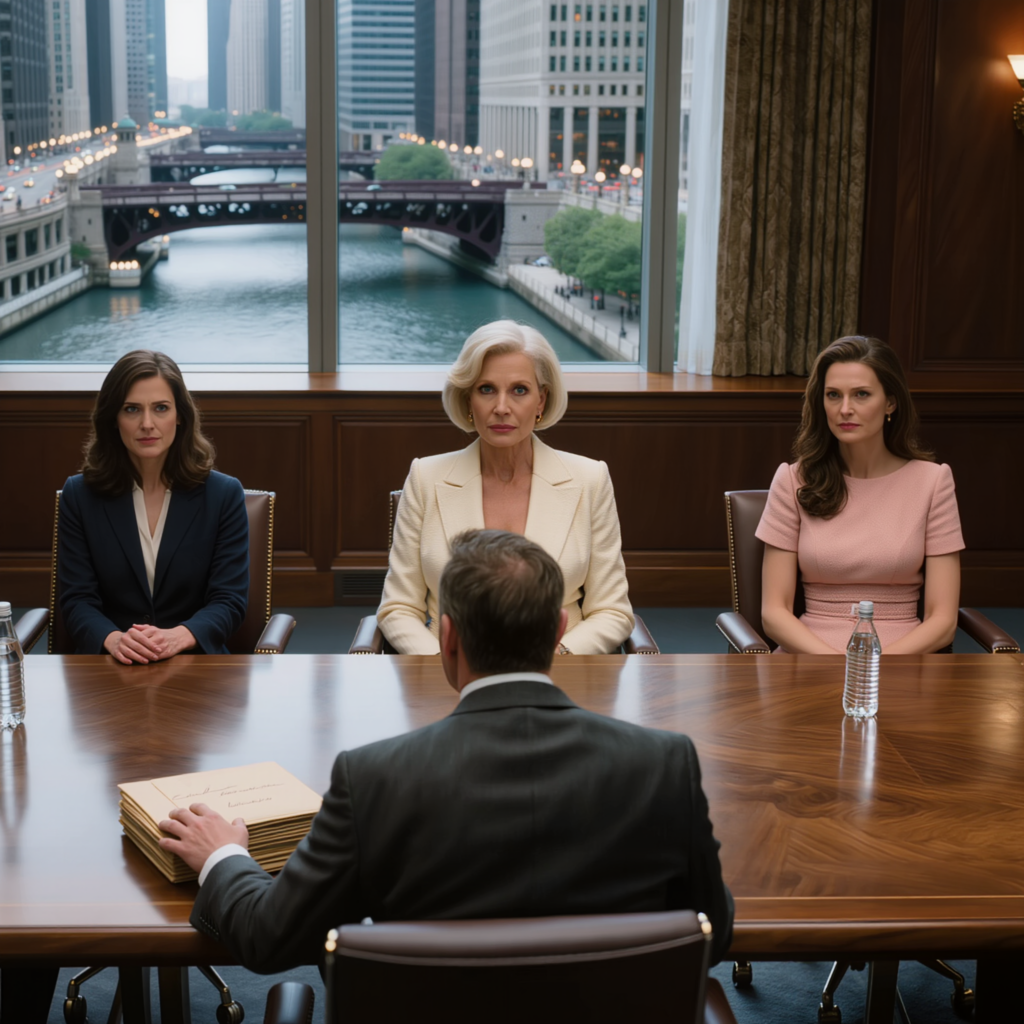 My mother calmly said, “This is over.” Then the lawyer handed thirty million dollars to my sister, while in front of me there was nothing but a cold black zero—but at the exact moment everyone in that Chicago conference room thought I had been cut out of everything, a thick cream envelope beside the leather briefcase suddenly made sure no one could sit still any longer.