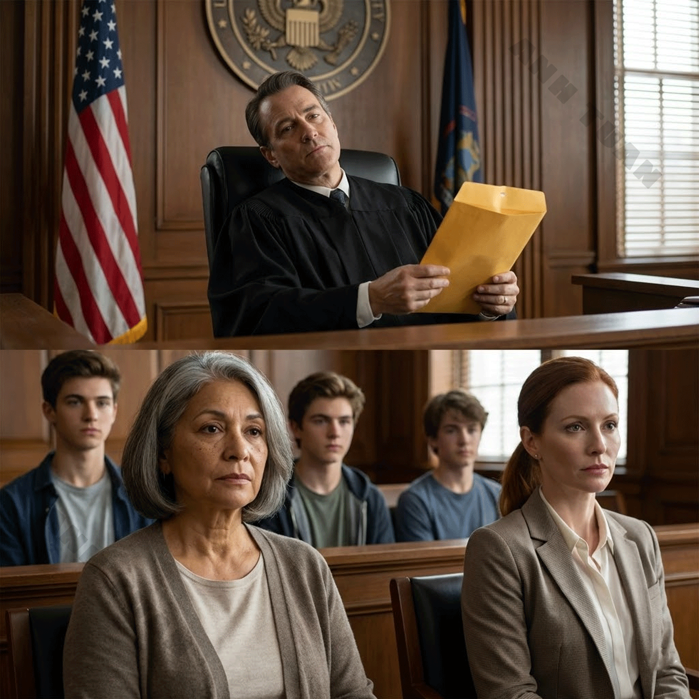 My daughter brought her three boys to my small apartment and said she’d be back in two hours. Then she never came back. Fifteen years later, she sued me, accusing me of kidnapping them. When I handed the judge an envelope, he leaned back and asked, “Do the boys know what’s inside?” I said, “Not yet.”