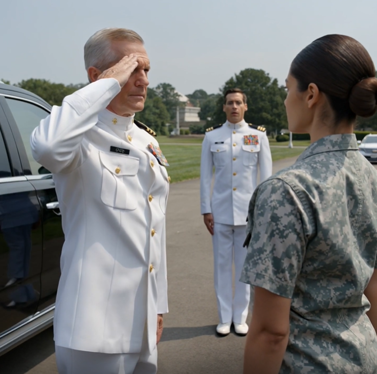 They Left Me Off My Brother’s Navy Ceremony Like I Was a Stranger—Then a Black Government SUV Pulled Up, the Officer at the Gate Froze, and a Steel-Eyed Admiral Looked Straight Past My Family, Saluted Me, and Said, “Stand down. She isn’t on your list because her clearance outranks yours… Admiral Cartwright, we were starting to think you’d skip your brother’s big day.”