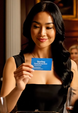 At my sister’s engagement dinner, dad laughed, “Rosalyn? She’s a maid. We don’t mention her.” Mom added, “Some people are born to serve.” Then the groom’s mom leaned in, staring at me: “Wait… you’re the woman who—” She stopped. The entire table went dead silent. My dad’s face turned white.