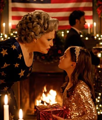 My mother-in-law gave iPads, jewelry, and cash envelopes to all the grandkids, but my 7-year-old daughter got only a candle and the words “not really family” in front of the whole Christmas table; my husband stayed silent like he hadn’t heard; then my little girl stood up, slid a red box across the table, and said, “Dad told me to give you this if you ever ignored me again”; the lid popped open, and she screamed.