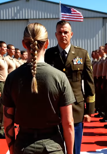 They underestimated her during training — until the commanding officer noticed the tattoo on her back.